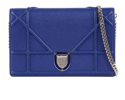 Mini Diorama, &pound;620, Handbags, Blue, Leather, Front view